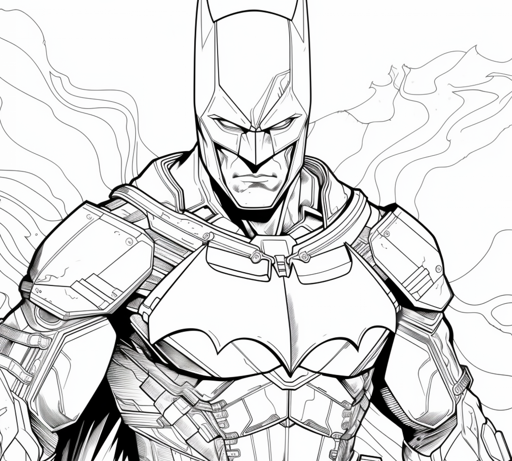 Batman free coloring pages