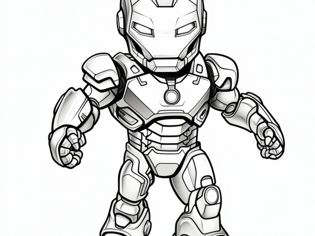 Ironman Free Coloring Page