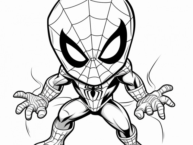 Spiderman Free Coloring Book