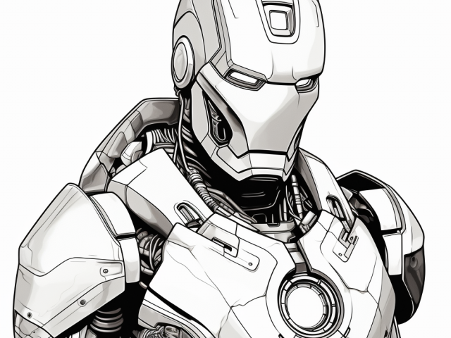 Free Printable Coloring Page of Ironman