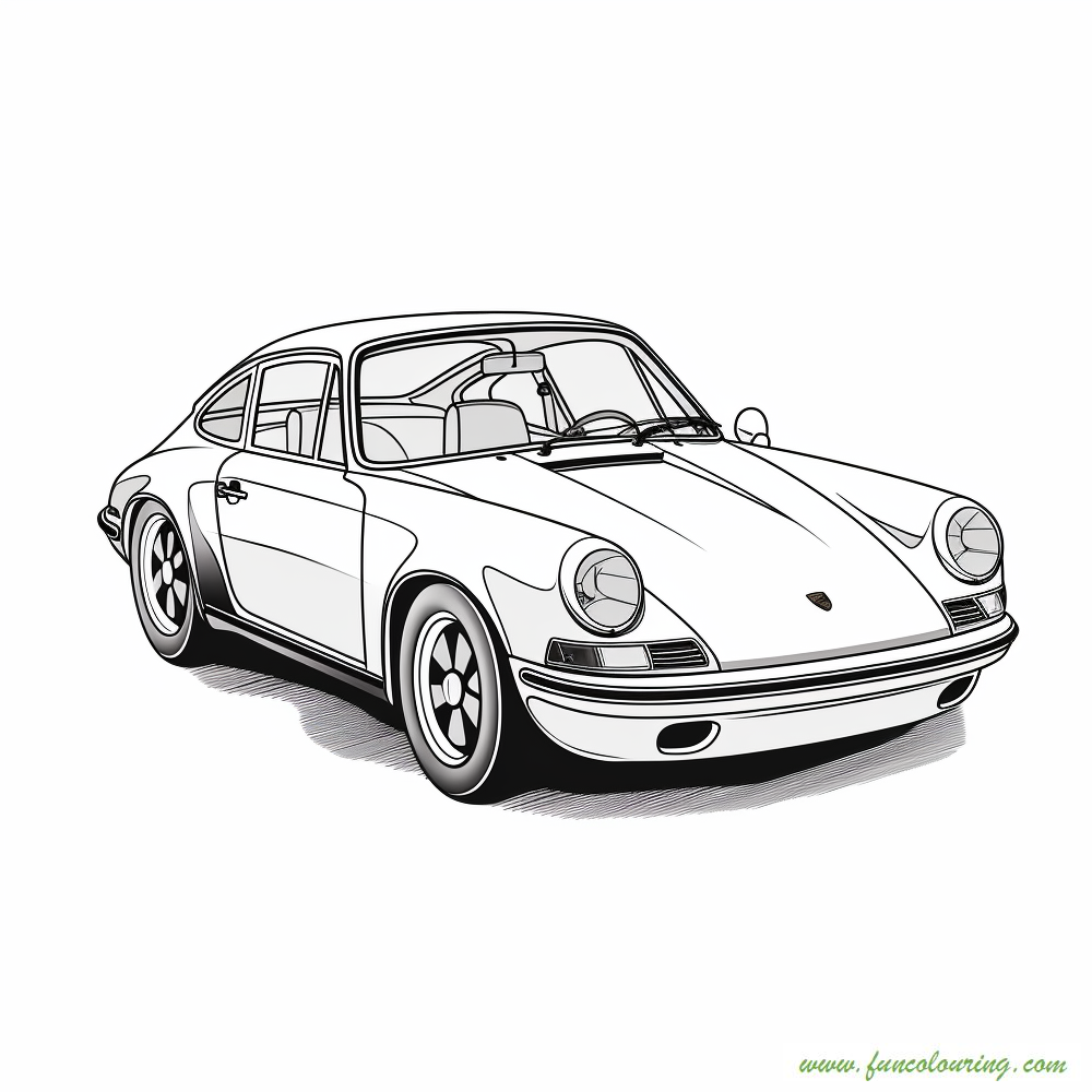 Porsche - Free and Fun Printable Coloring Pages for Kids and Adults ...