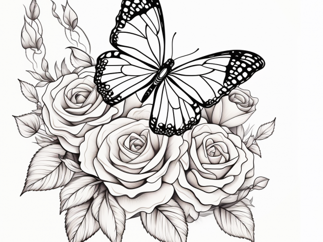 Free coloring page of Rose Flower