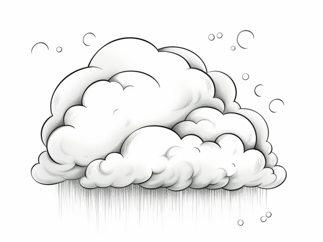 Free coloring pages of cloud