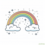 Rainbow coloring pages