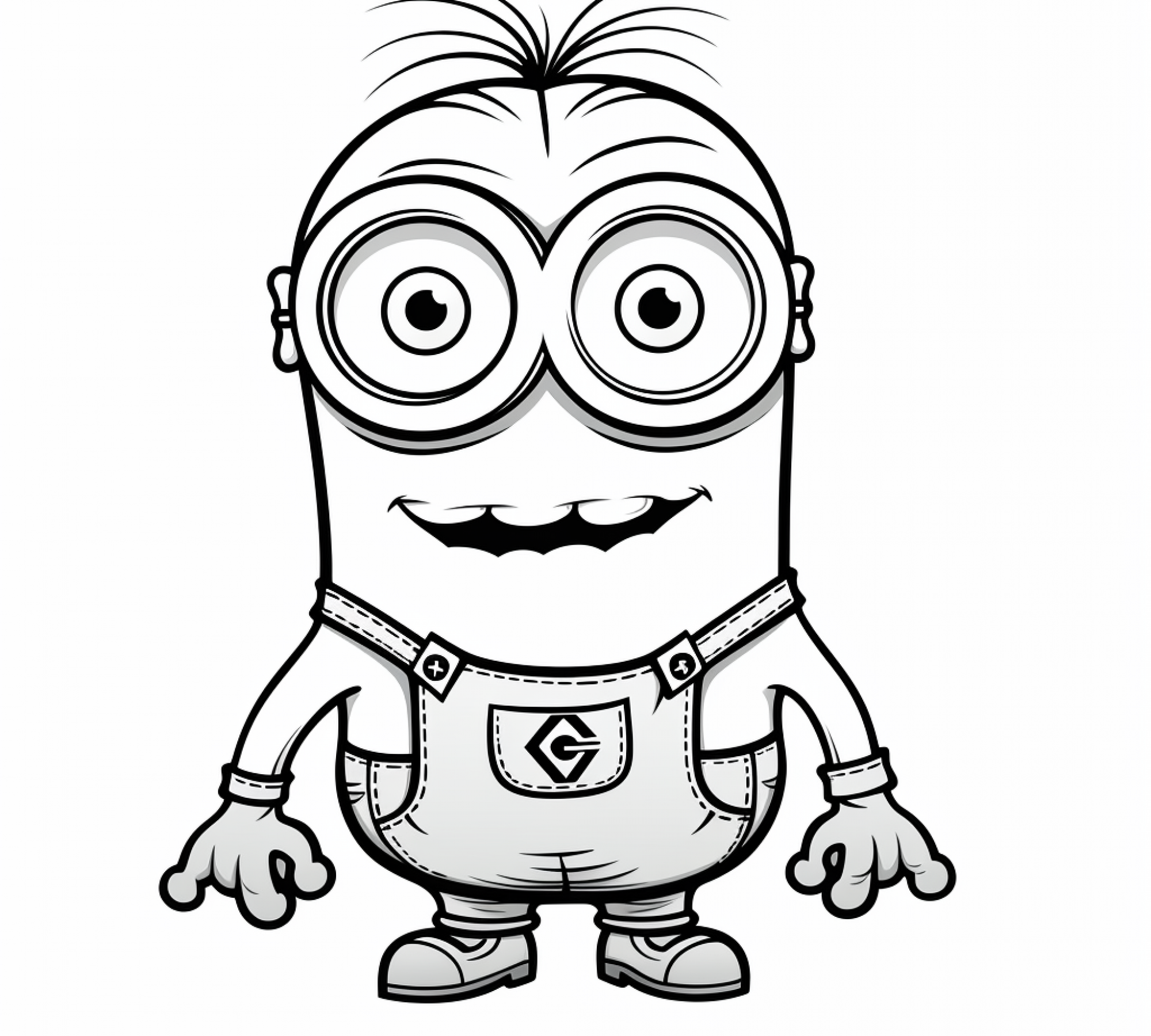 Free printable coloring pages of Minions