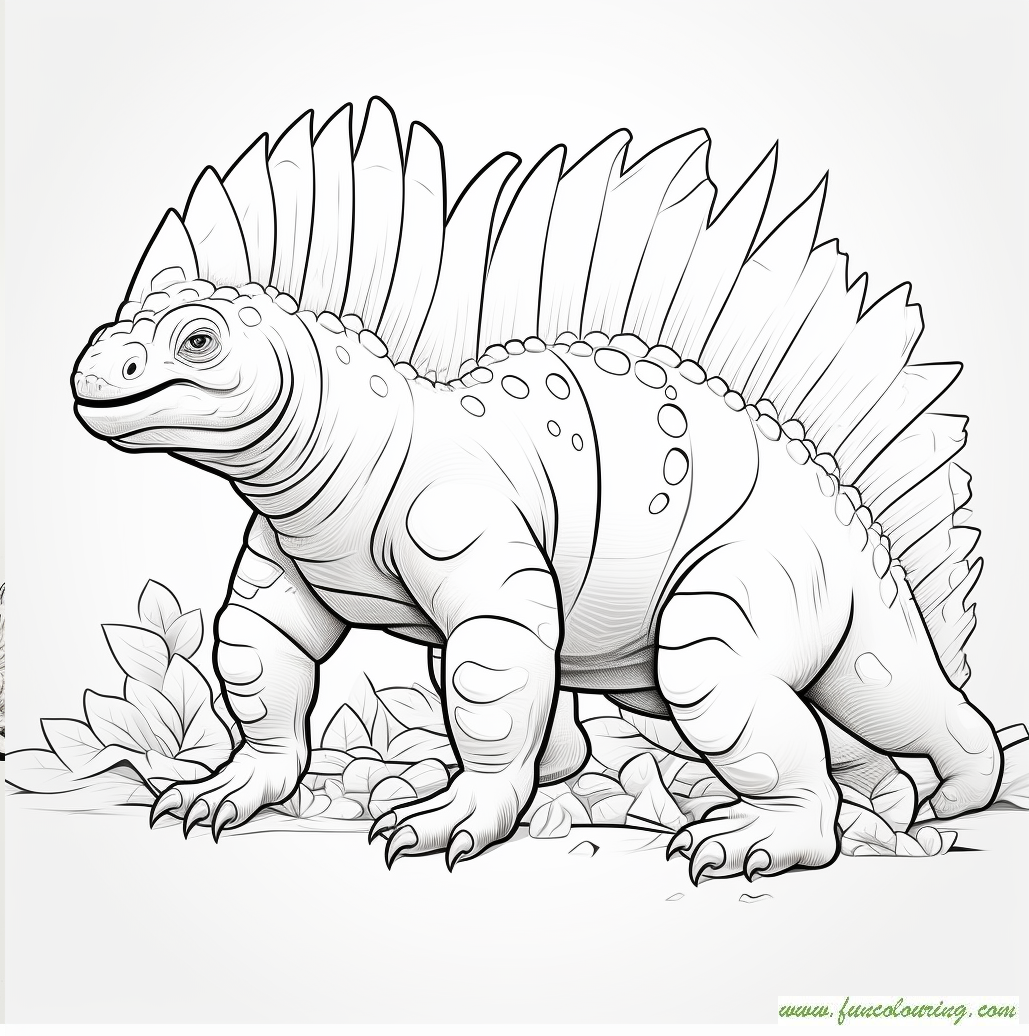 Dinosaurs free printable coloring pages