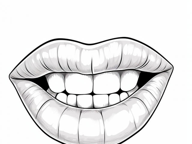 Free printable coloring pages of Lips