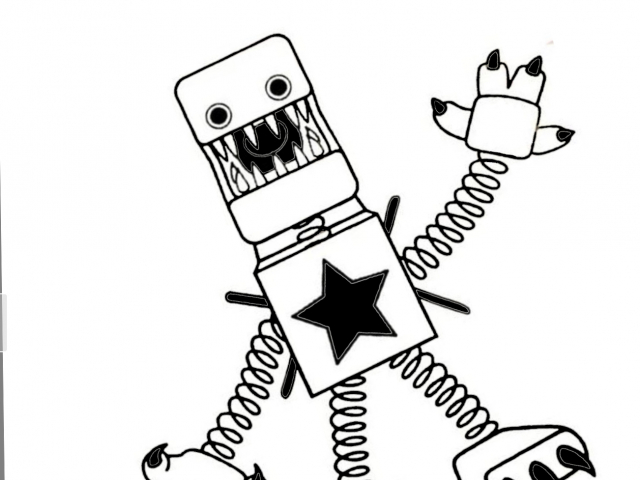 Free printable coloring page of Boxy Boo