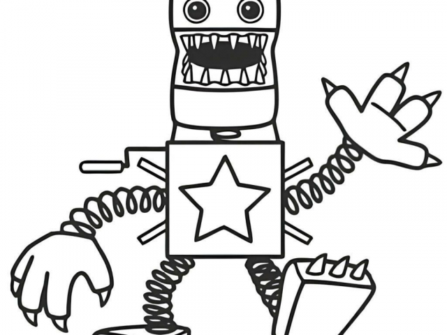 Free printable coloring page of Boxy Boo 6