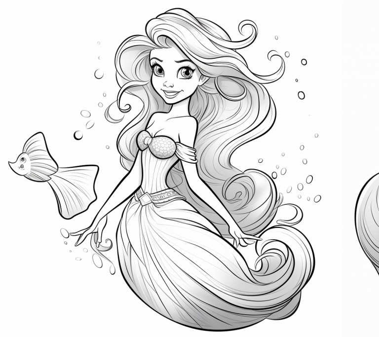 How to Color Ariel