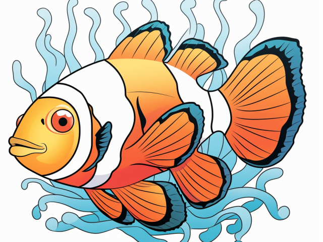 Free coloring pages of Clownfish