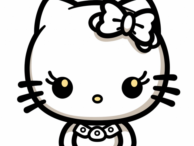 Free coloring page of Hello Kitty Characters