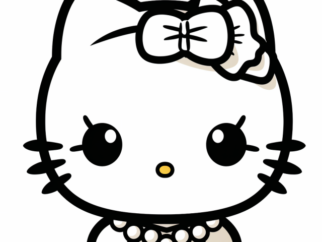 Free coloring page of Hello Kitty Characters