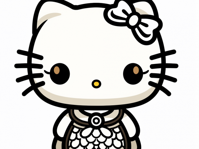 Free coloring page of Hello Kitty Characters