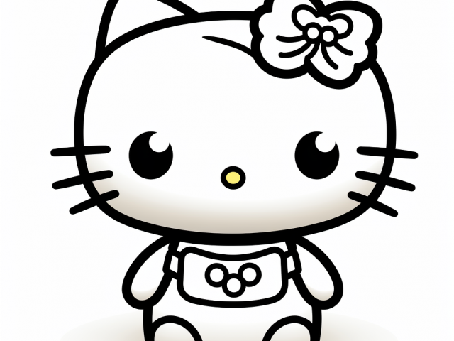 Free coloring page of Hello Kitty Characters