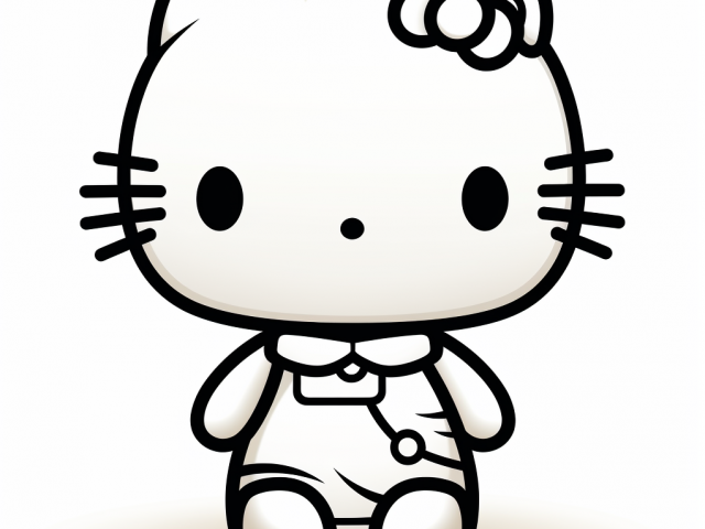 Free coloring page of Hello Kitty Characters