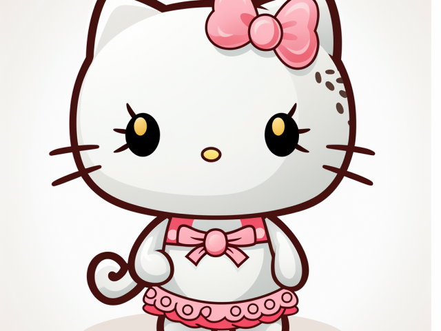 Free coloring page of Hello Kitty Characters