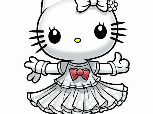 Free coloring page of Hello Kitty Characters