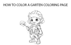 How To Color A Garten Coloring Page 