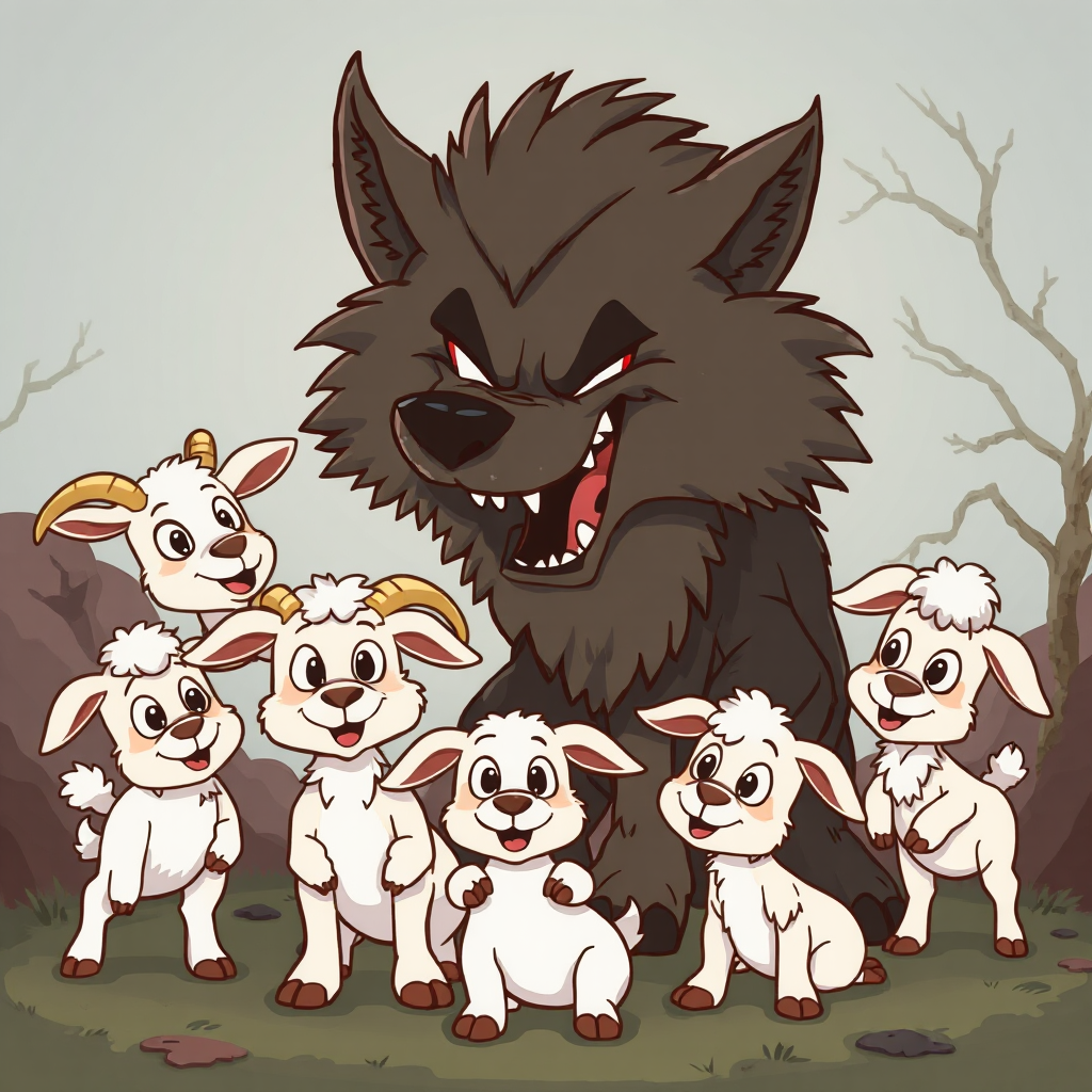 The Wolf and The Seven Young Goat