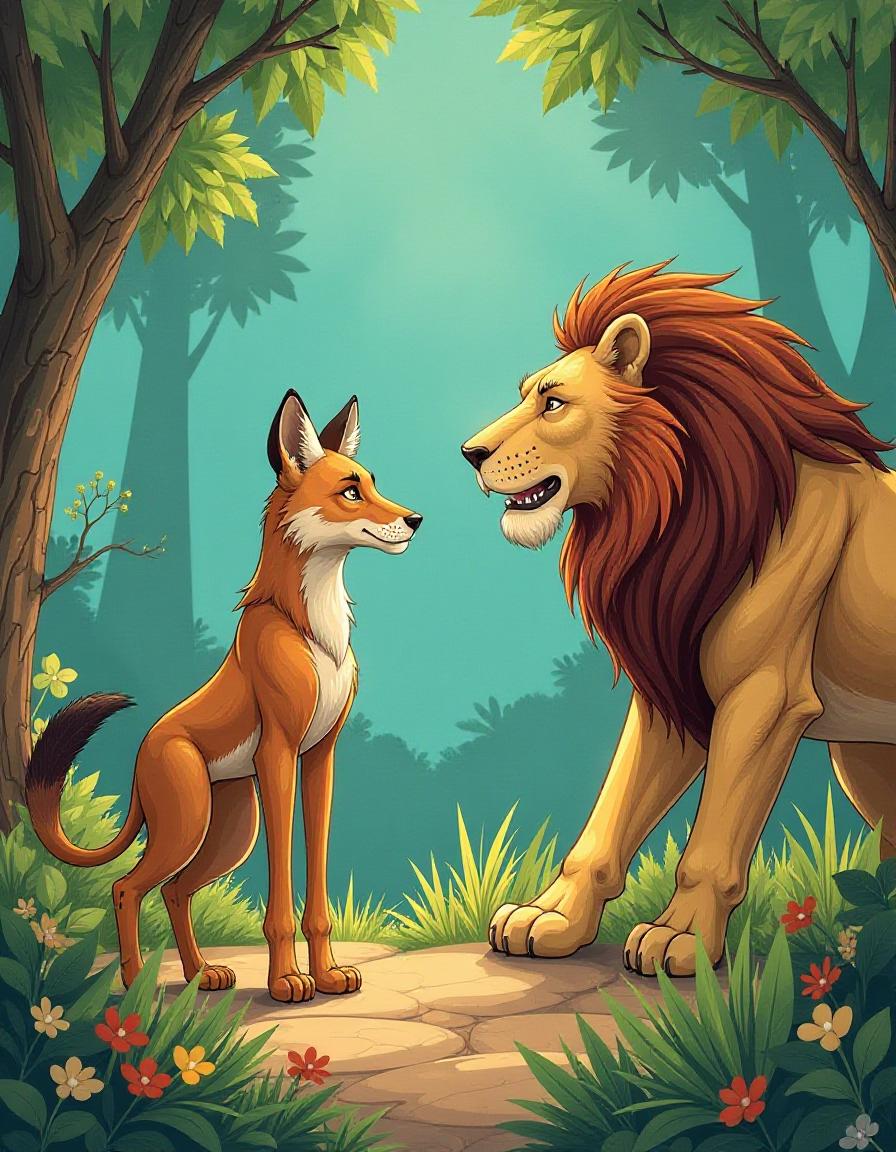 Clever Jackal Gets Away Funcolouring