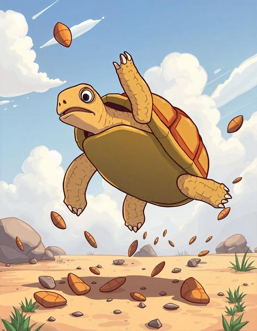 How The Tortoise Got The Cracks On His Shell