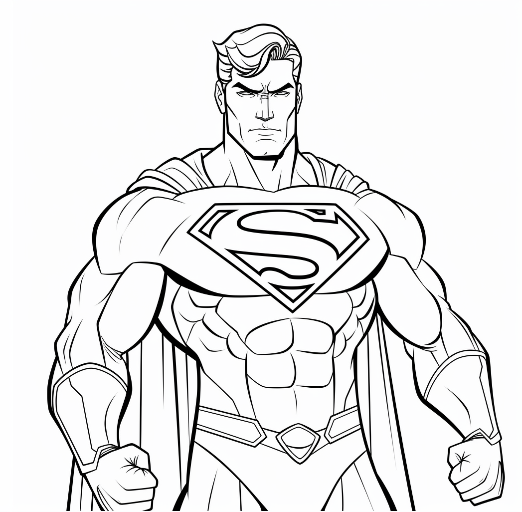 Superman Coloring Page (Free PDF Printables)