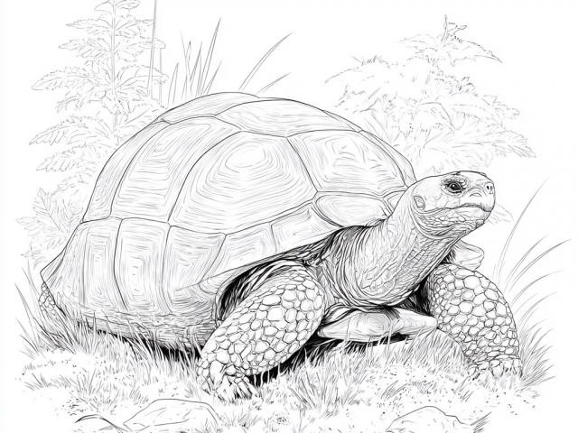 Free coloring page of a Galapagos