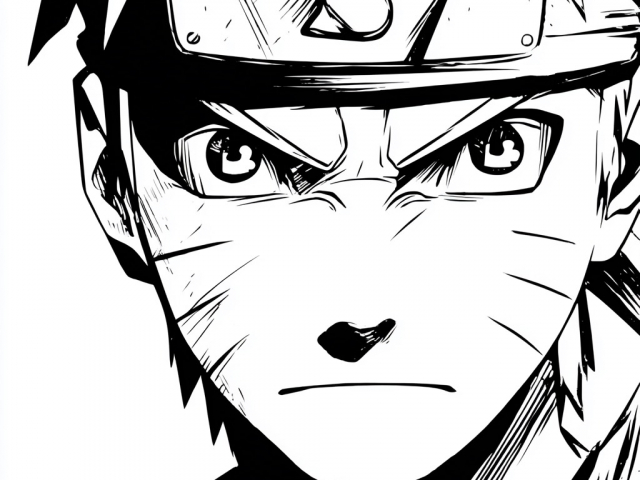 Free coloring page of Naruto