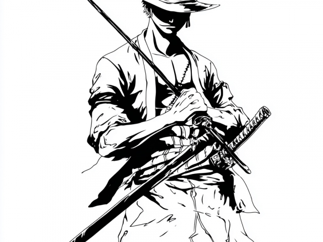 Free coloring page of Zoro