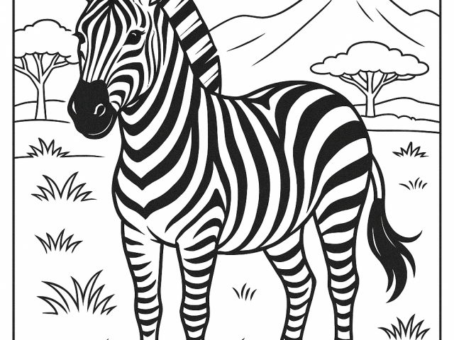 Zebra in the Safari