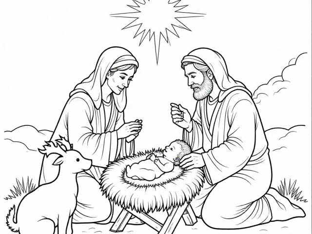 Baby Jesus in a Manger (3)