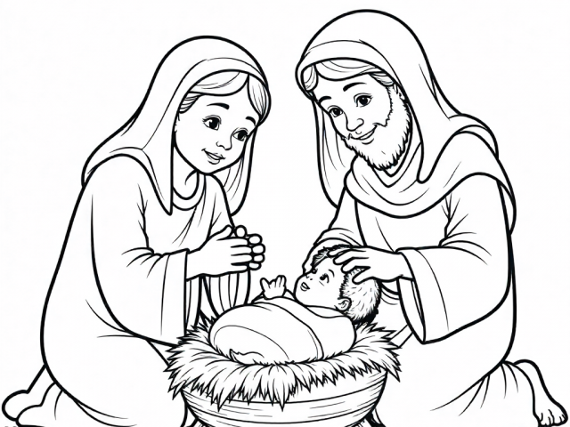 Baby Jesus in a Manger (7)