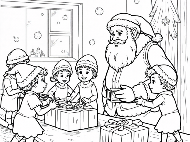 Elves working in Santa workshop (3)