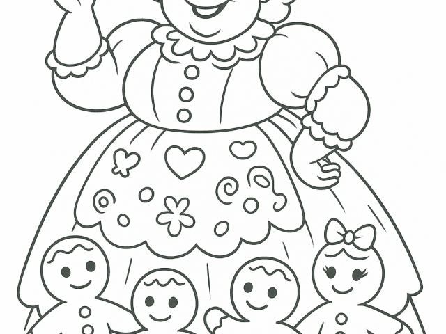 Mother Ginger Free coloring page of Mother Ginger