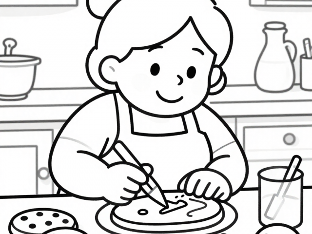 Mrs Claus baking cookies (2)