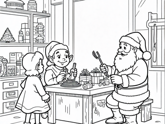 Santa and his Elves Working (5)
