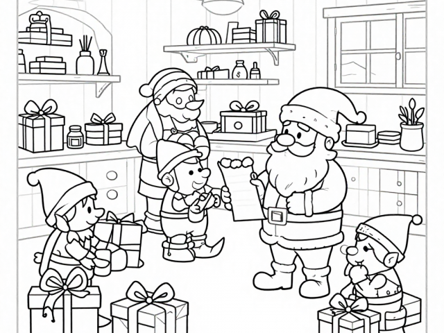 Santa and his Elves Working (6)