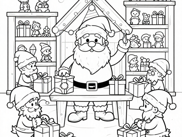 Santa and his Elves Working (8)