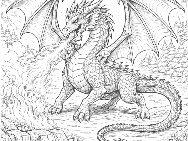 Fire breathing dragon (2)