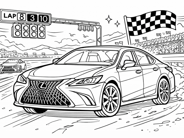 Free Coloring Pages of Lexus ES