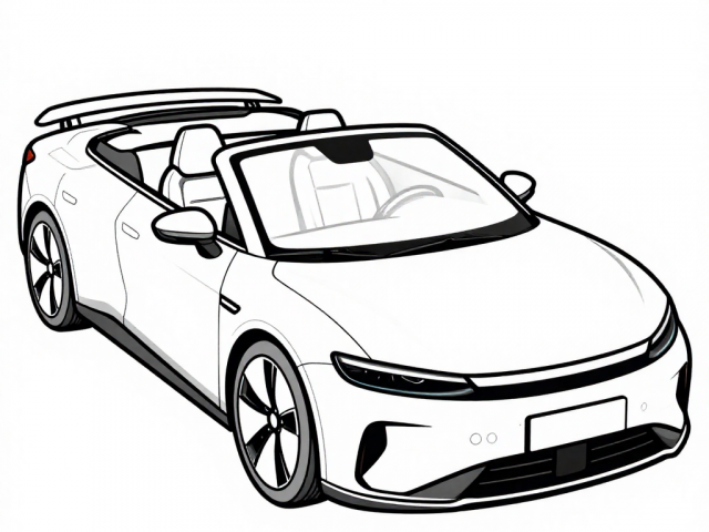 Lucid Air Convertible Free Coloring Pages of Lucid Air Convertible
