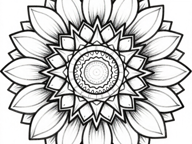 Sunflower mandala (2)