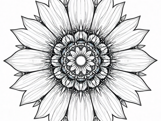 Sunflower mandala (3)