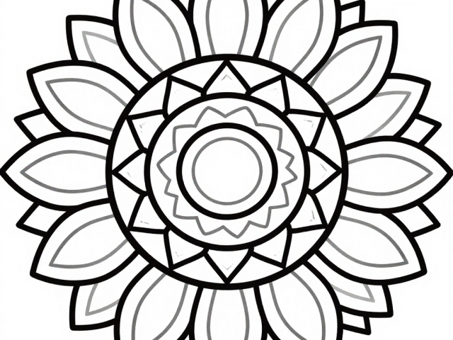 Sunflower mandala (5)