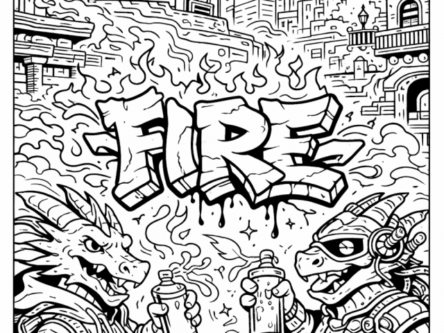 Free coloring page of Urban Fantasy