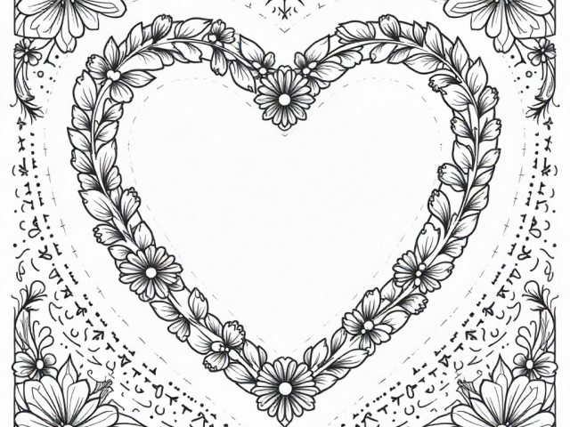 Valnetine flower Free Coloring pages of valentine flower